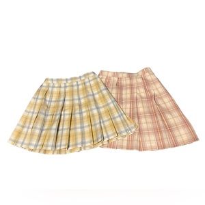 2 Plaid Lolita Kawaii skirts